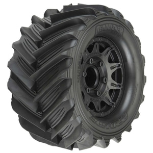 입고 #10196-10 1/10 Demolisher Front/Rear 2.8&quot; MT Tires Mounted 12mm Blk Raid (2) PRO1019610