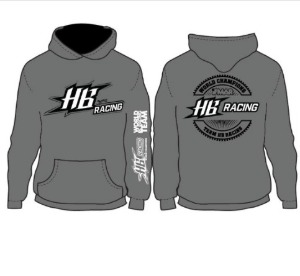 HB RACING World Champion HB Racing Hoodie XXL (안감 기모) HB204185(GRAY)