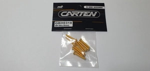 [GBH0318] YFS 12.9 Gold Coating screw set - BH M3x18mm(10개)