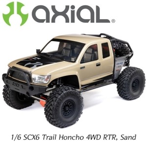 [입고완료] [역대급 초대형 라클차량] 1/6 SCX6 Trail Honcho 4WD RTR, Sand   AXI05001T2