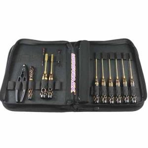 AM Toolset For 1/10 Offroad (12Pcs) With Tools Bag Black Golden